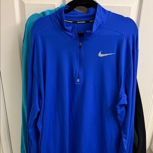 Nike Royal Blue Quarter-Zip with White Swoosh